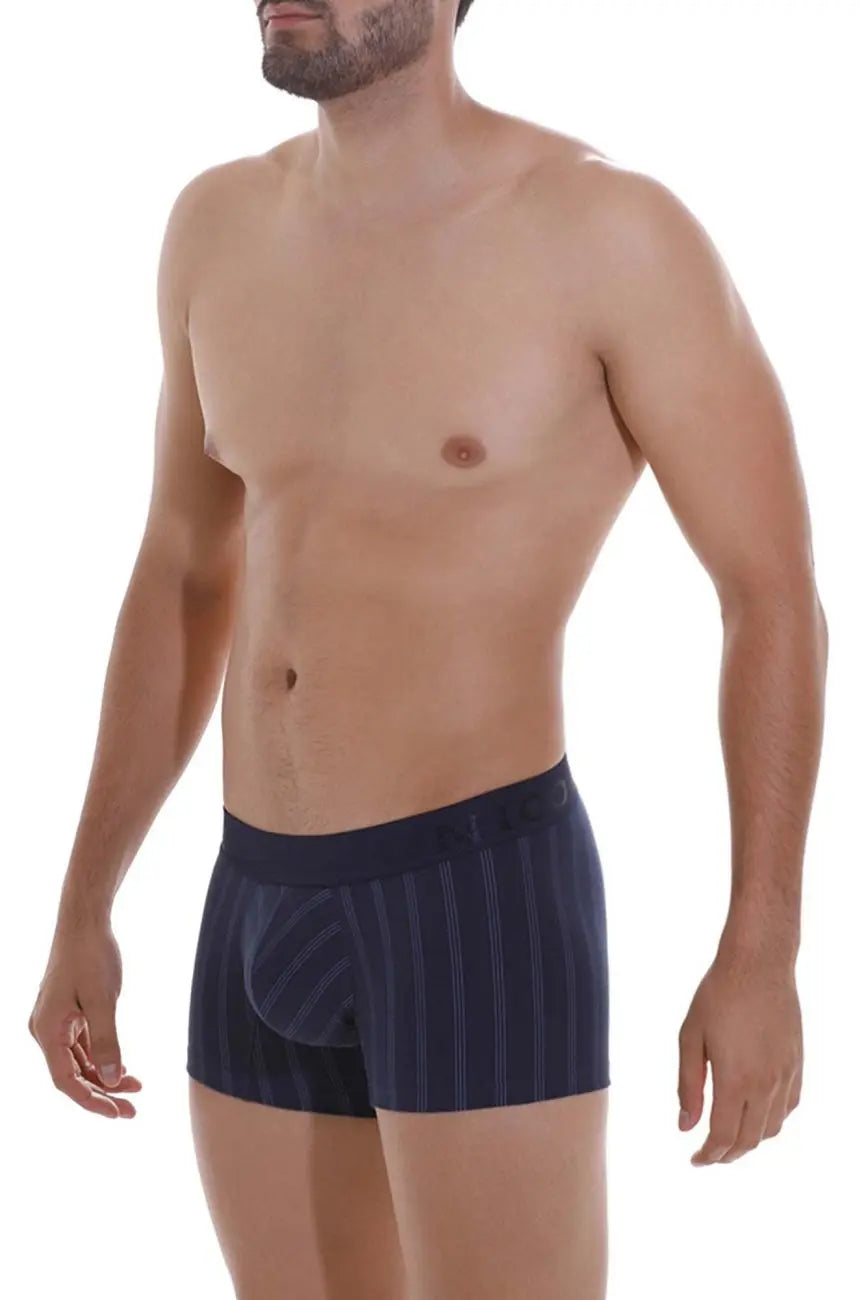 Mundo Unico Men's Underwear 22100100103 Senda Trunks Color 82-Dark Blue