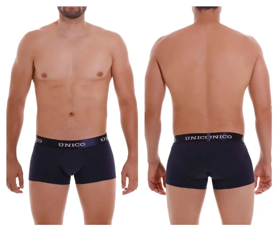 Mundo Unico Men's Underwear 22120100102 Profundo A22 Trunks Color 82-Dark Blue