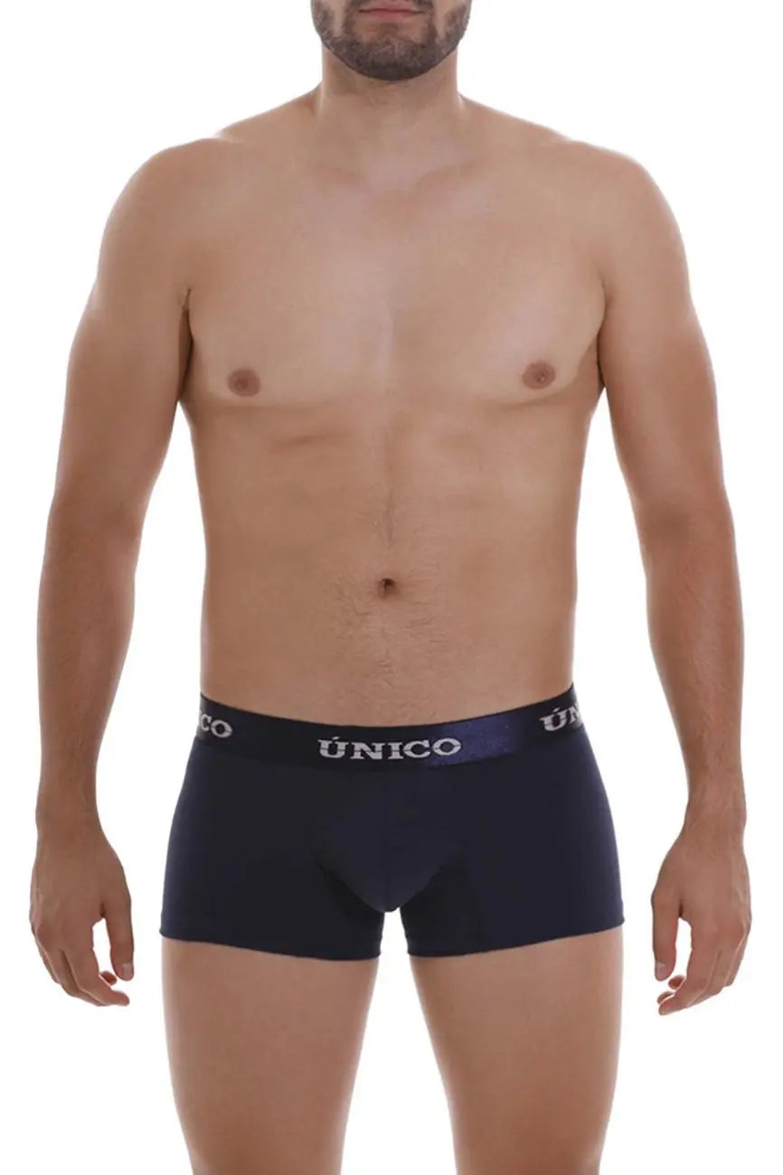 Mundo Unico Men's Underwear 22120100102 Profundo A22 Trunks Color 82-Dark Blue