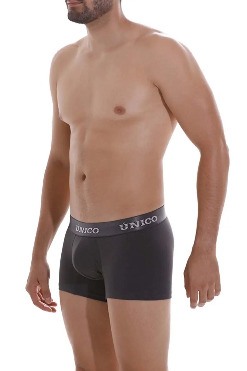 Mundo Unico Men's Underwear 22120100104 Asfalto A22 Trunks Color 96-Dark Gray