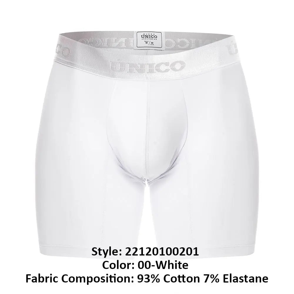 Mundo Unico Men's Underwear 22120100201 Cristalino A22 Boxer Briefs Color 00-White