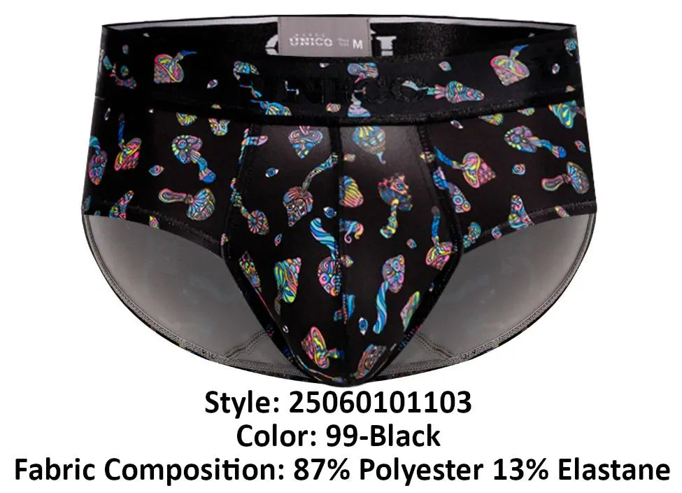 Mundo Unico 남성 속옷 25060101103 Hongos Briefs 색상 99-Black