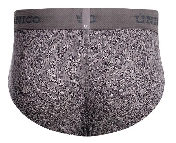 Mundo Unico Men's Underwear 26020101114 Suede Briefs Color 59-Gray