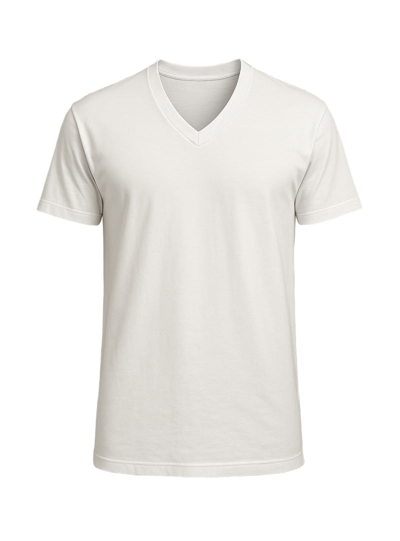 Players Big & Tall Man's Cotton V-Neck T-shirt (2-pack), Combed Cotton Tees