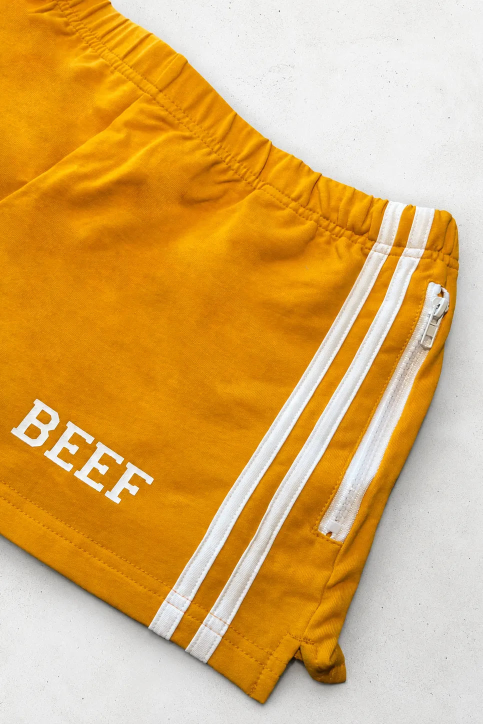 JJ Malibu Men's Varsity Boy Short Shorts - Tangerine Orange