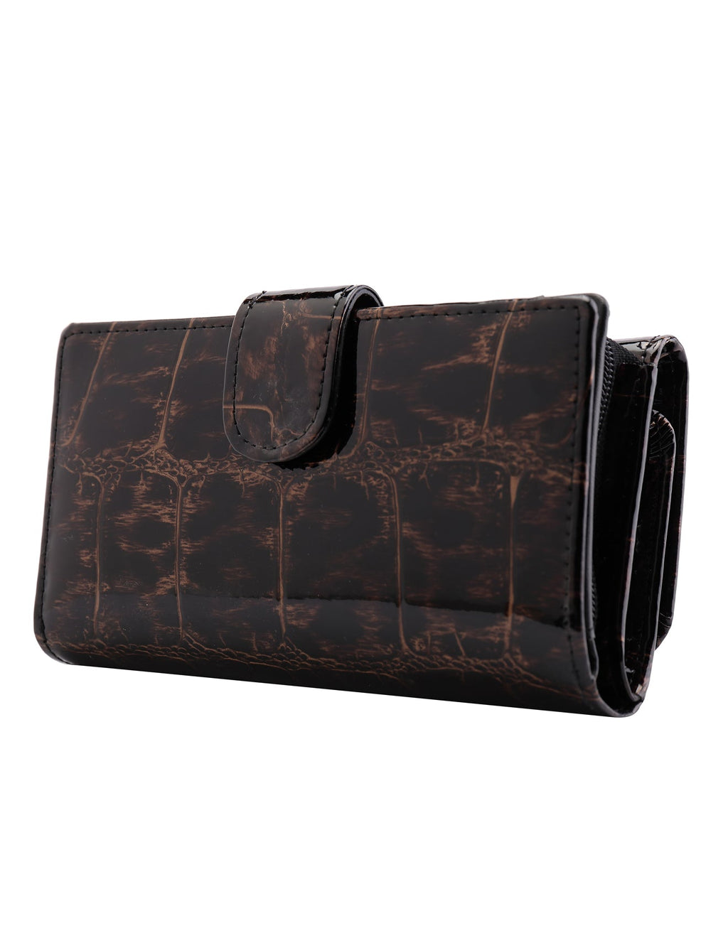 LEOPARD MED LEATHER RFID WALLET- WH702