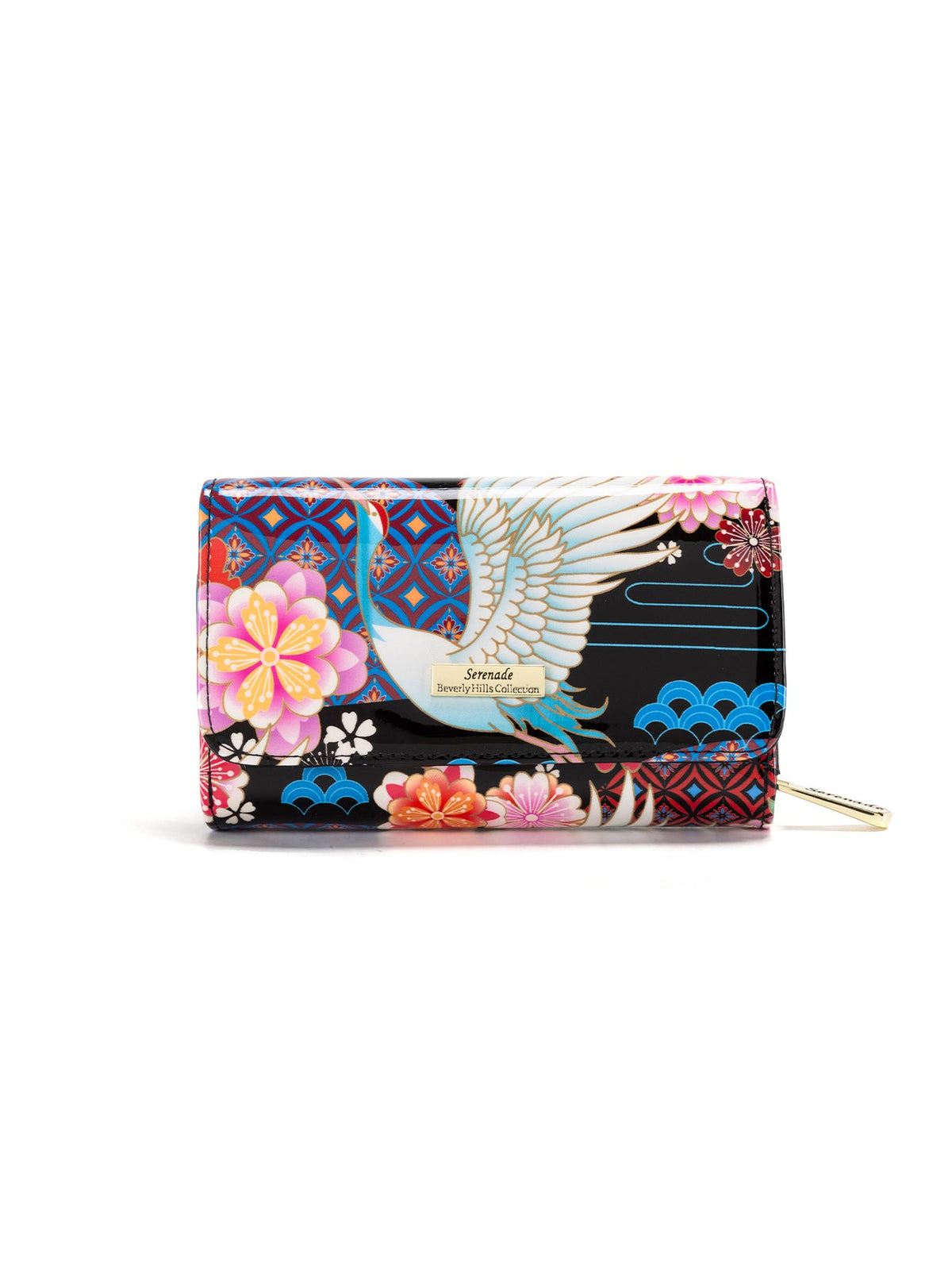 MIYUKI MEDIUM  PATENT LEATHER WALLET WITH RFID-WSF1202