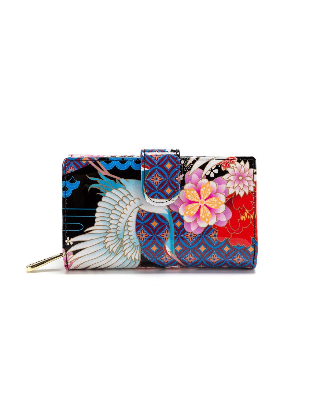 MIYUKI MEDIUM  PATENT LEATHER WALLET WITH RFID-WSF1202