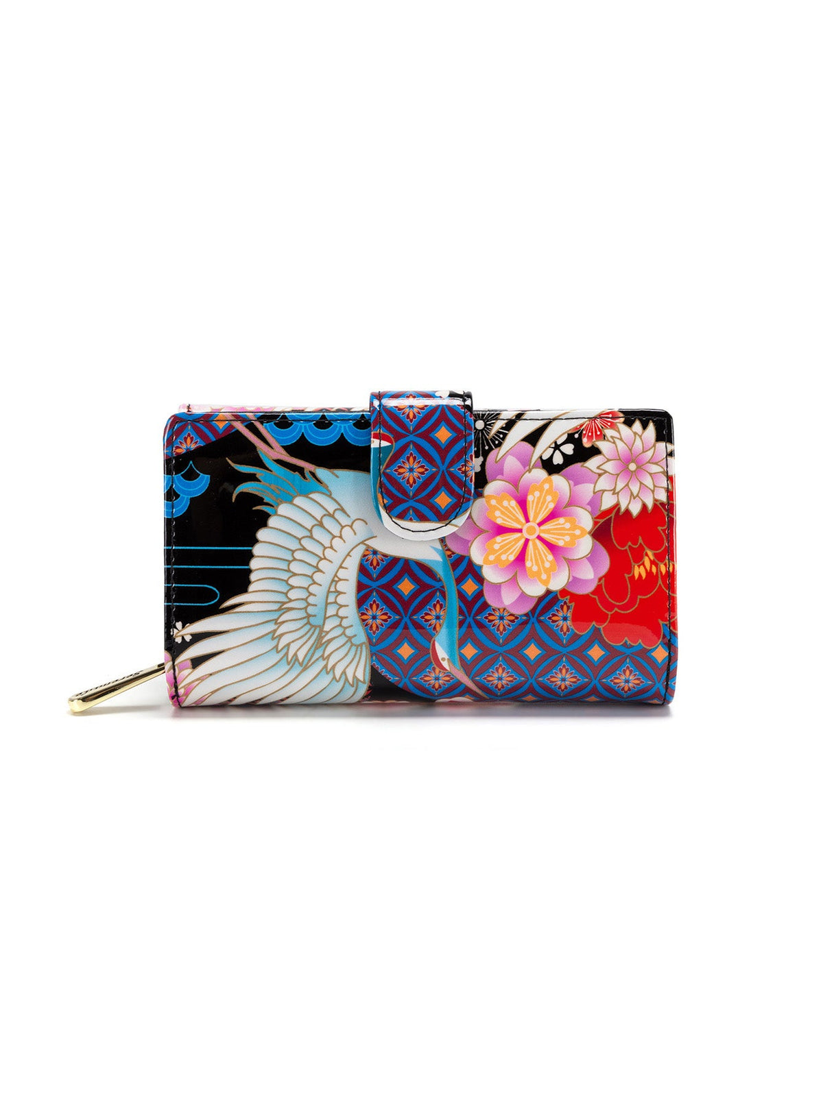 MIYUKI MEDIUM  PATENT LEATHER WALLET WITH RFID-WSF1202
