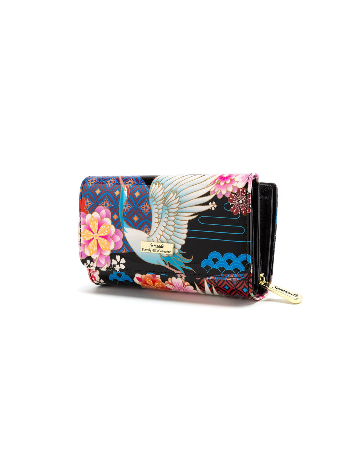 MIYUKI MEDIUM  PATENT LEATHER WALLET WITH RFID-WSF1202