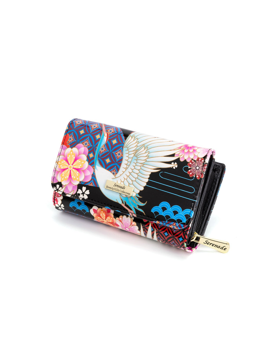 MIYUKI MEDIUM  PATENT LEATHER WALLET WITH RFID-WSF1202