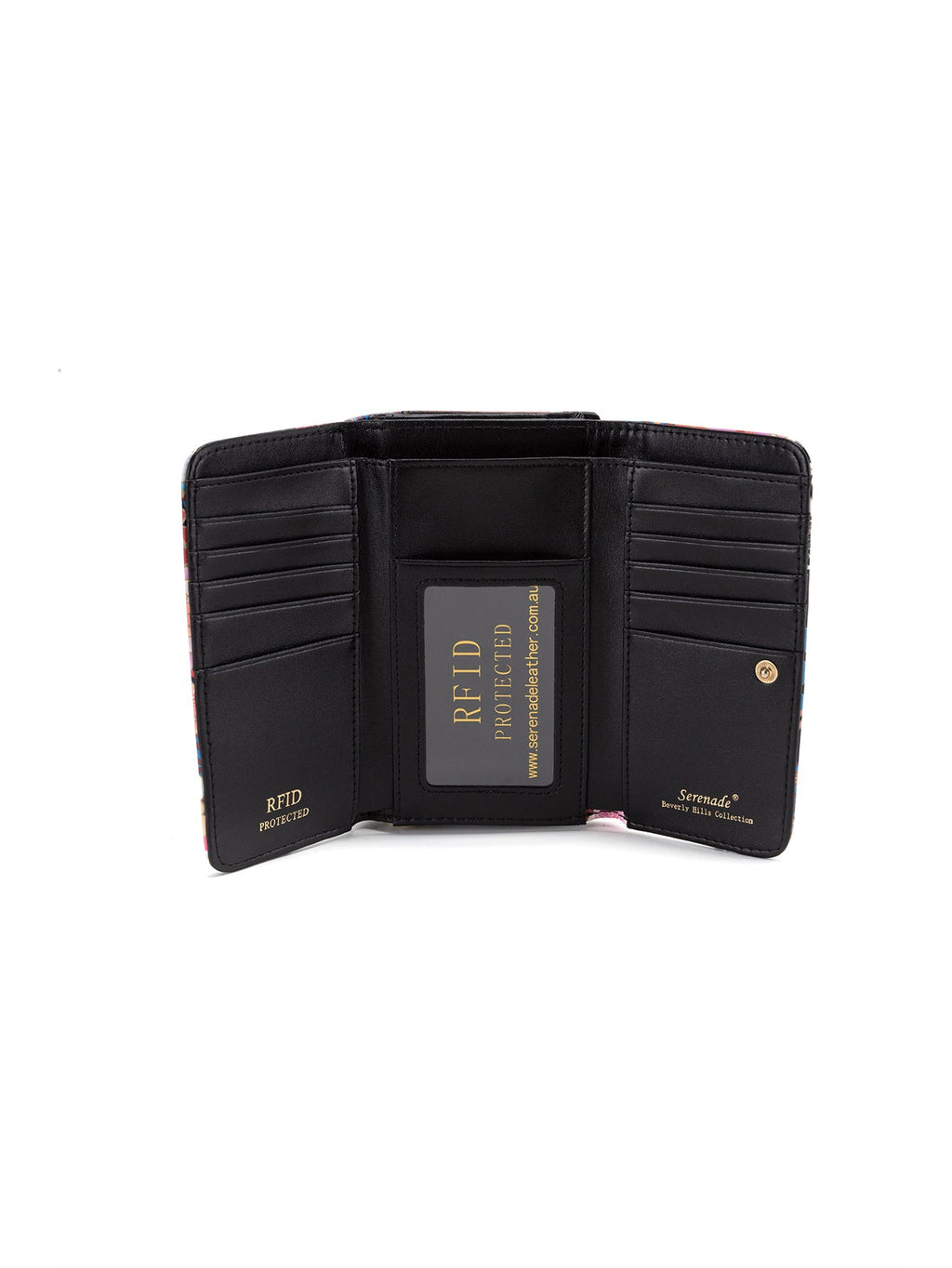MIYUKI MEDIUM  PATENT LEATHER WALLET WITH RFID-WSF1202