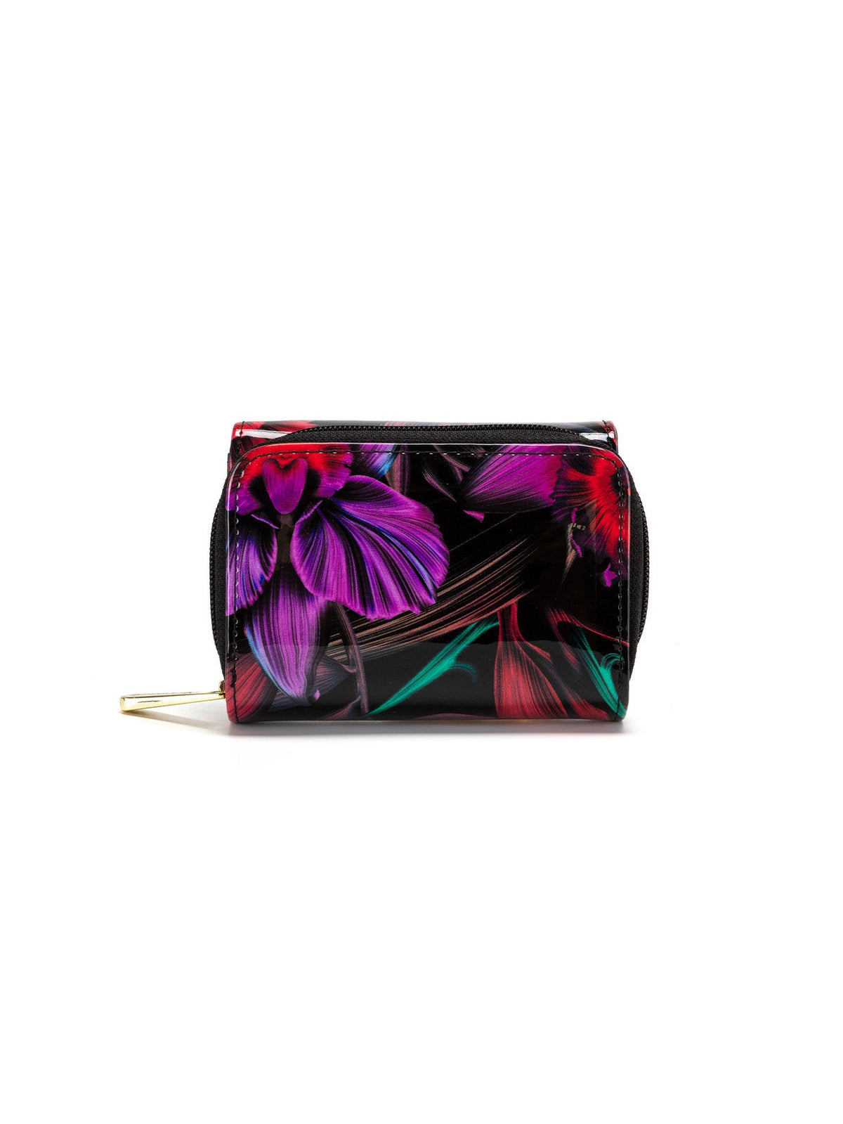 ORCHID SML PATENT LEATHER WALLET WITH RFID-WSF1503