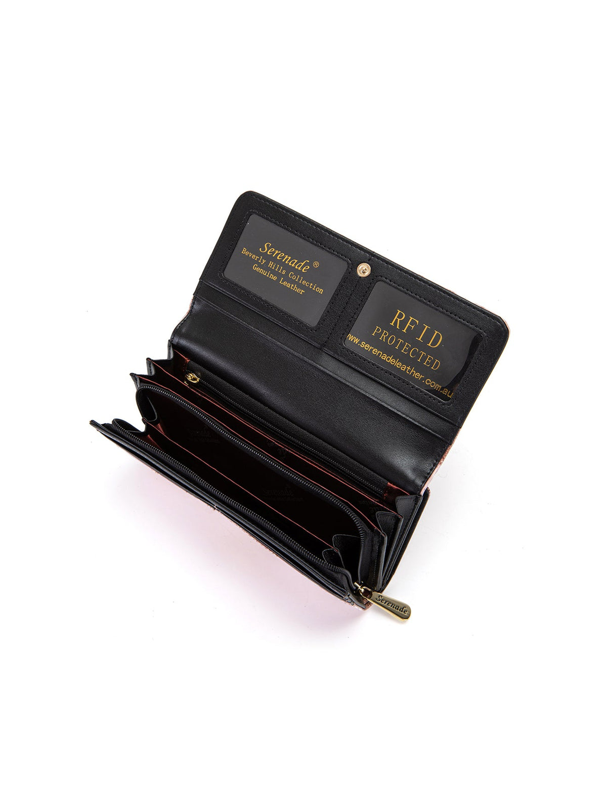 ZAHIRA  LARGE LEATHER RFID WALLET- WSF1701