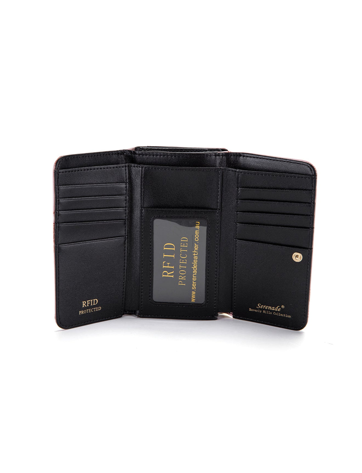ZAHIRA  MED LEATHER RFID WALLET- WSF1702