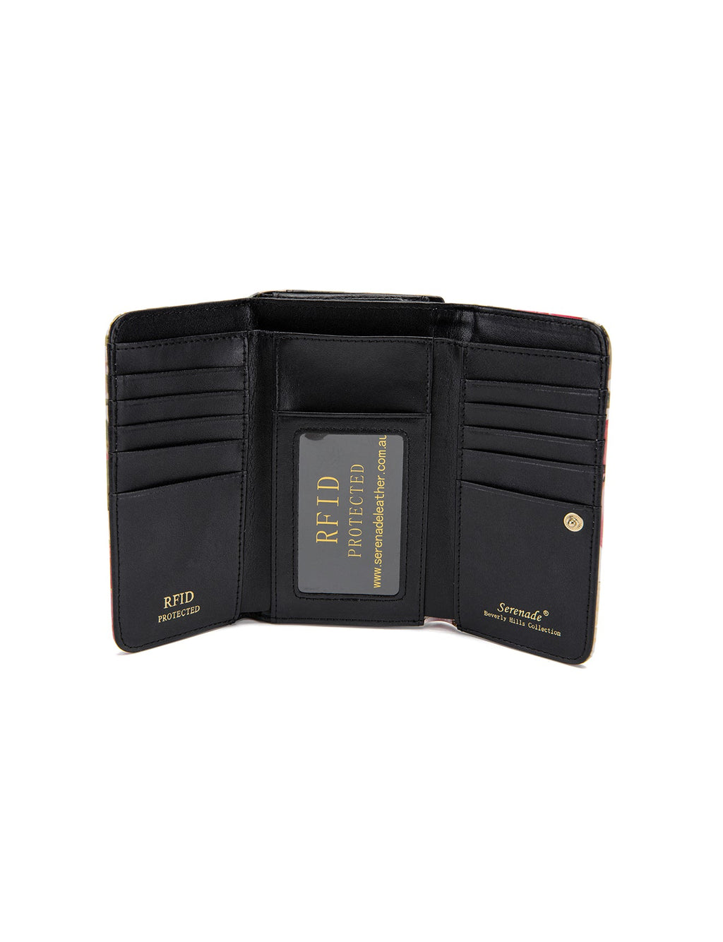 SPRING TULIP MED LEATHER RFID WALLET- WSF2102