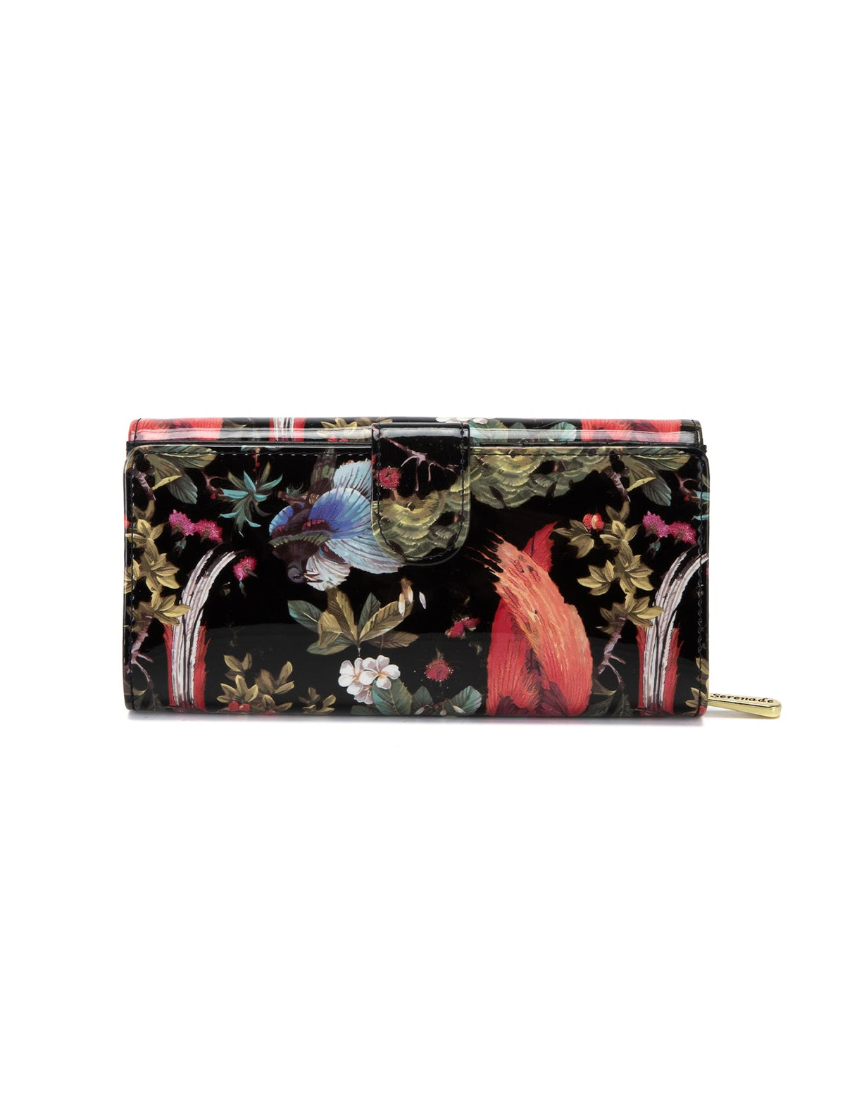 SONGBIRD LARGE  PATENT LEATHER WALLET WITH RFID- WSF2601- SALE