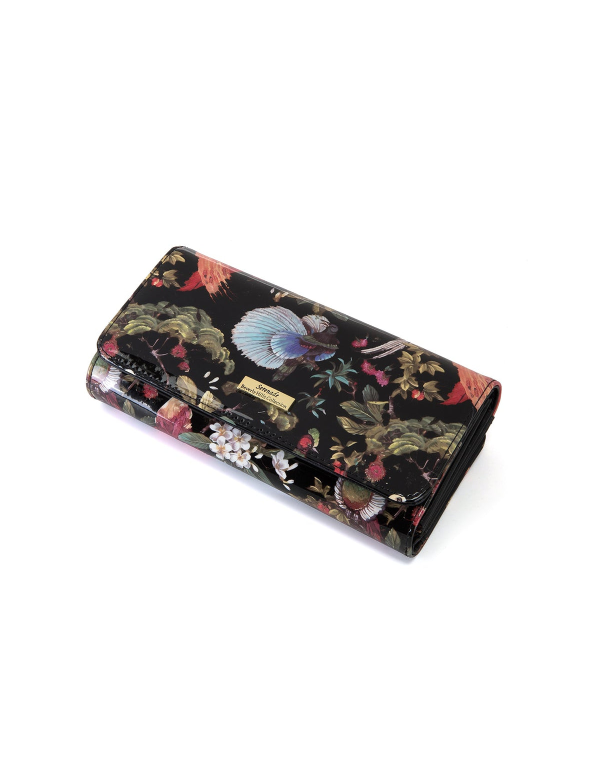 SONGBIRD LARGE  PATENT LEATHER WALLET WITH RFID- WSF2601- SALE