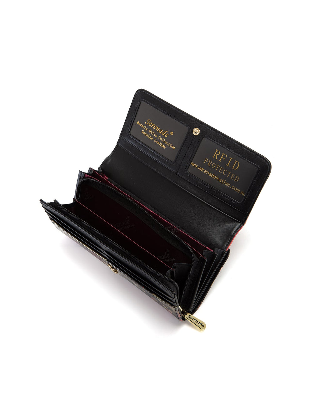 SONGBIRD LARGE  PATENT LEATHER WALLET WITH RFID- WSF2601- SALE