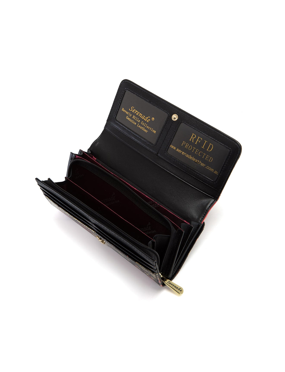 SONGBIRD LARGE  PATENT LEATHER WALLET WITH RFID- WSF2601- SALE