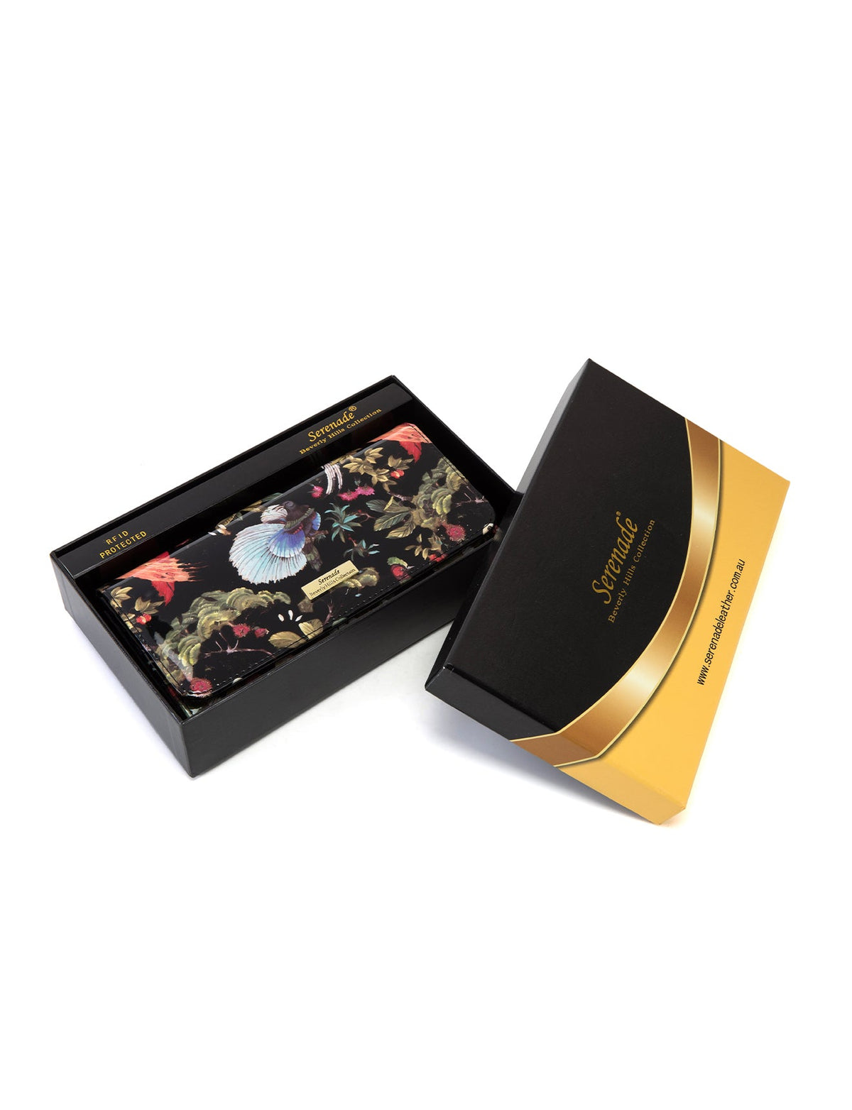 SONGBIRD LARGE  PATENT LEATHER WALLET WITH RFID- WSF2601- SALE
