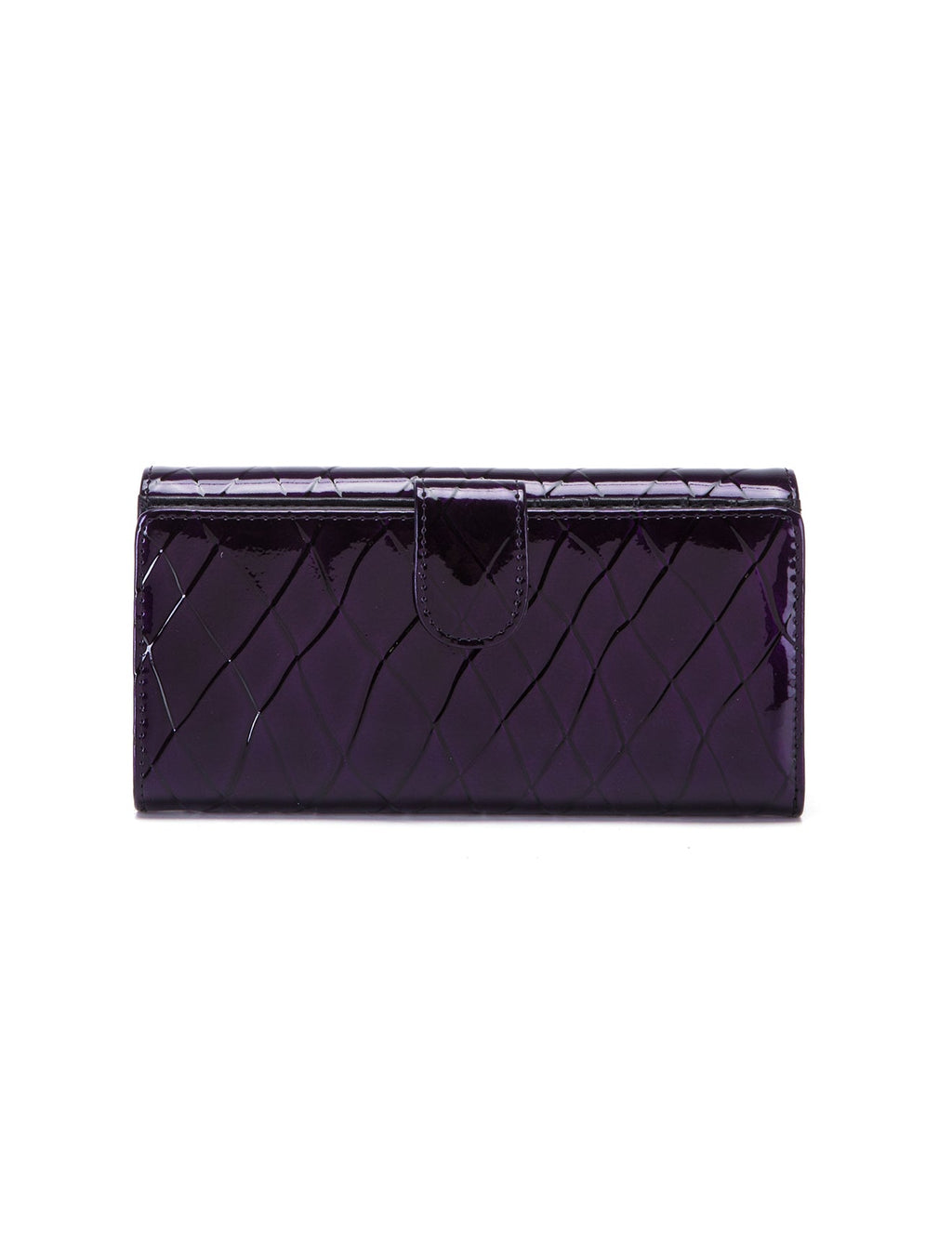 YOLANDA LARGE  PATENT LEATHER WALLET WITH RFID- WSF2701
