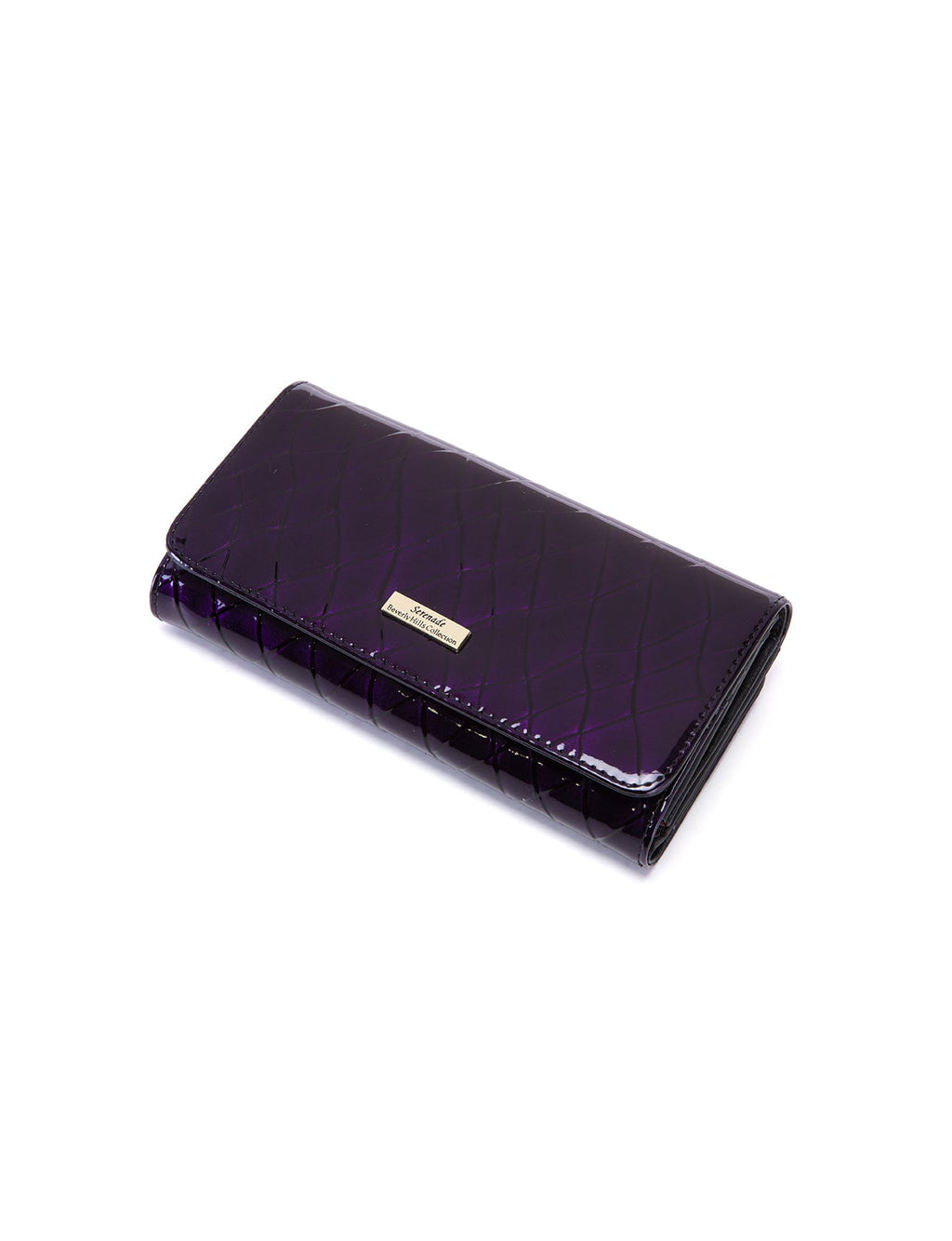 YOLANDA LARGE  PATENT LEATHER WALLET WITH RFID- WSF2701