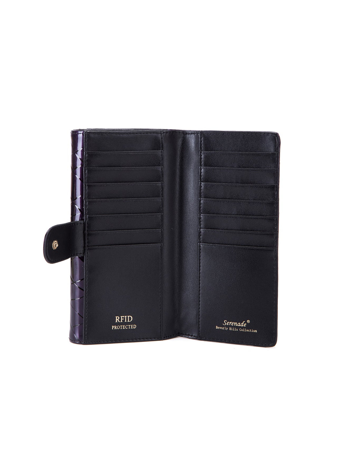 YOLANDA LARGE  PATENT LEATHER WALLET WITH RFID- WSF2701