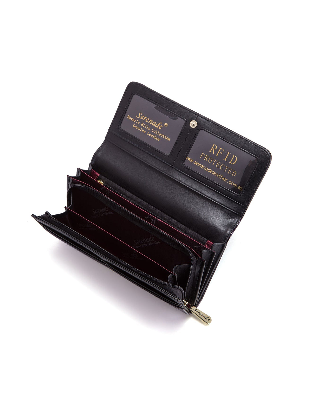 YOLANDA LARGE  PATENT LEATHER WALLET WITH RFID- WSF2701
