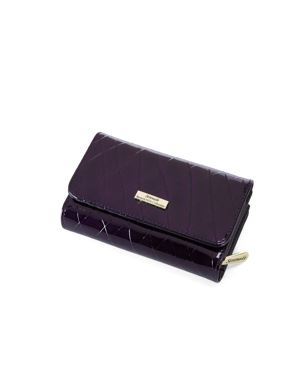 YOLANDA  MEDIUM PATENT LEATHER WALLET WITH RFID-WSF2702