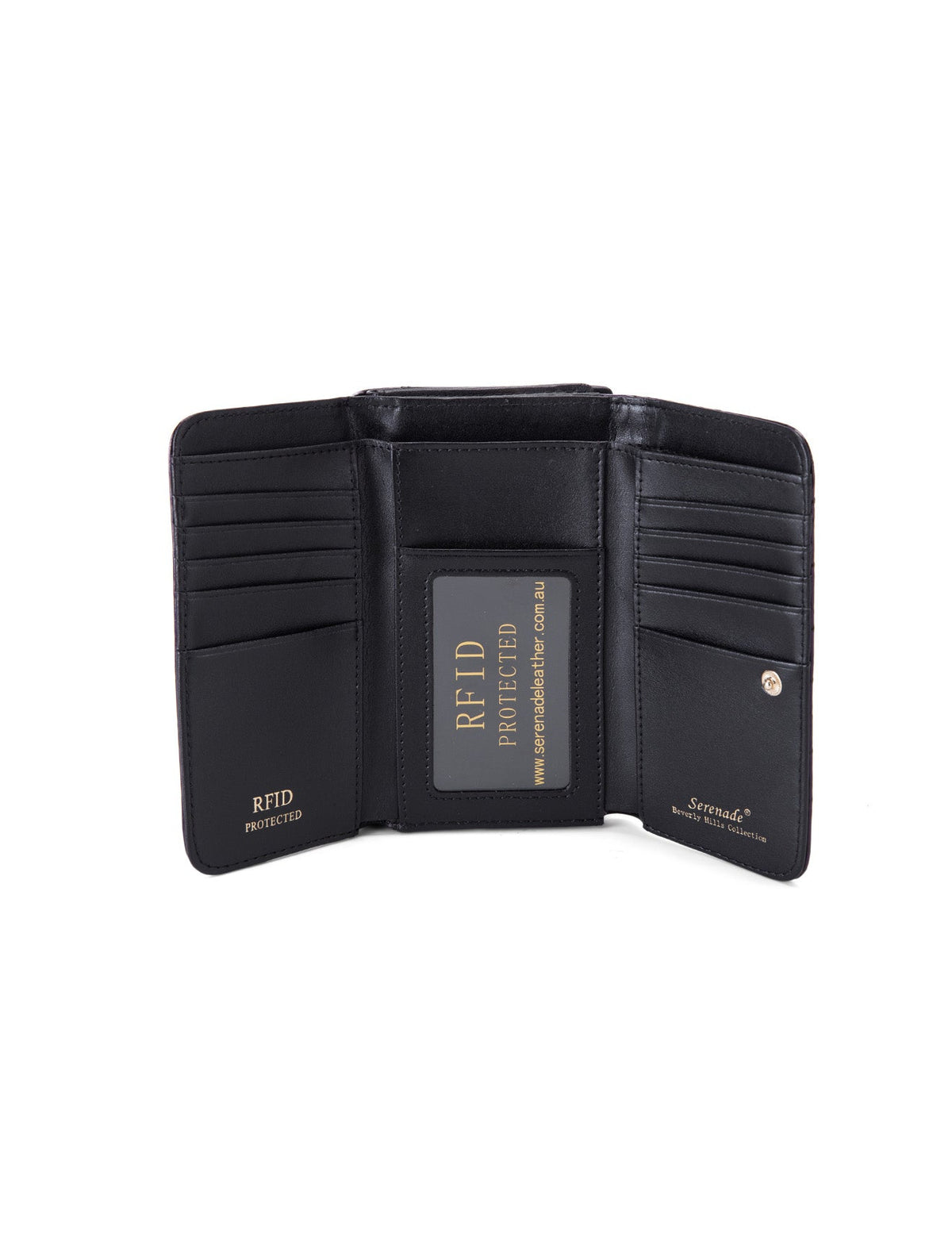 YOLANDA  MEDIUM PATENT LEATHER WALLET WITH RFID-WSF2702