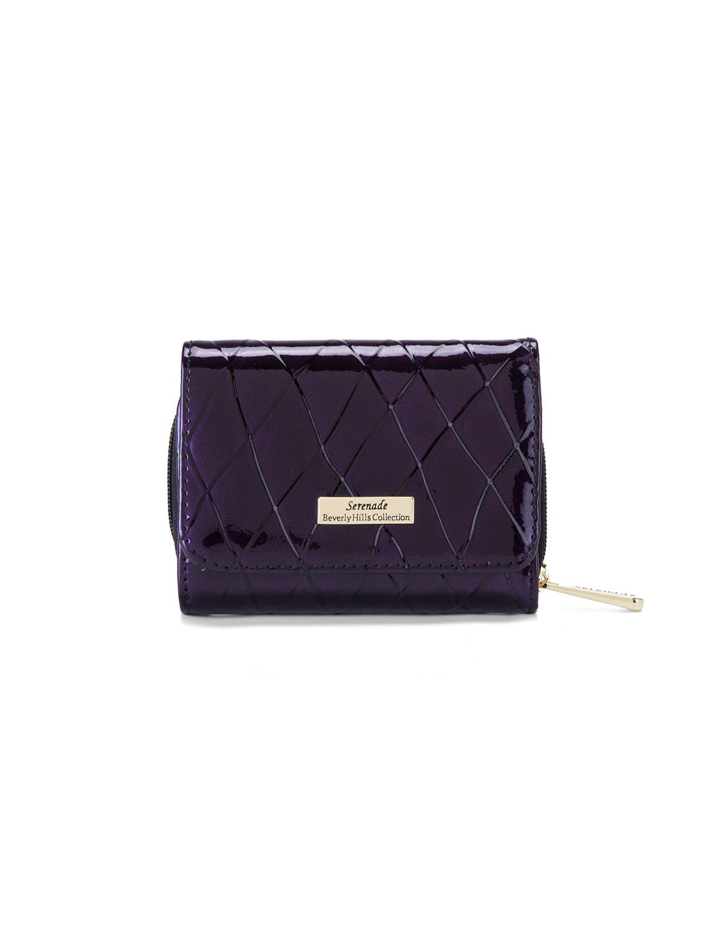 YOLANDA SML PATENT LEATHER WALLET WITH RFID-WSF2703