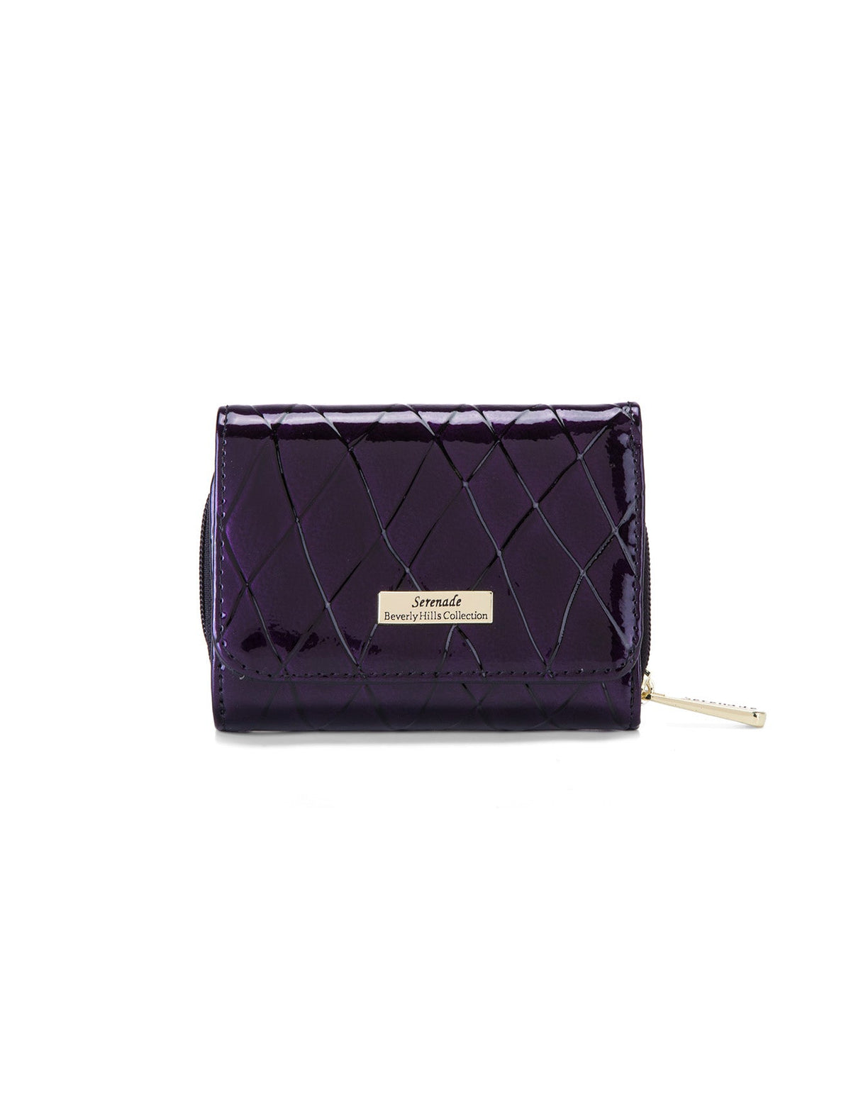 YOLANDA SML PATENT LEATHER WALLET WITH RFID-WSF2703