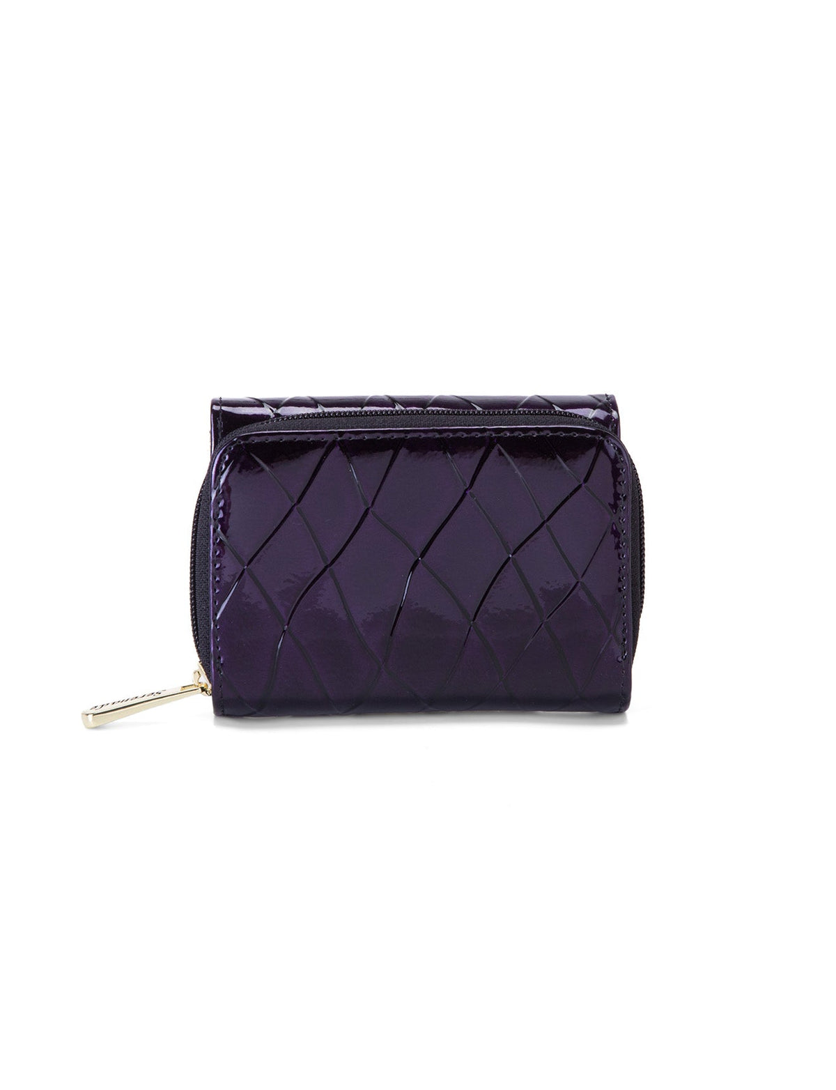 YOLANDA SML PATENT LEATHER WALLET WITH RFID-WSF2703