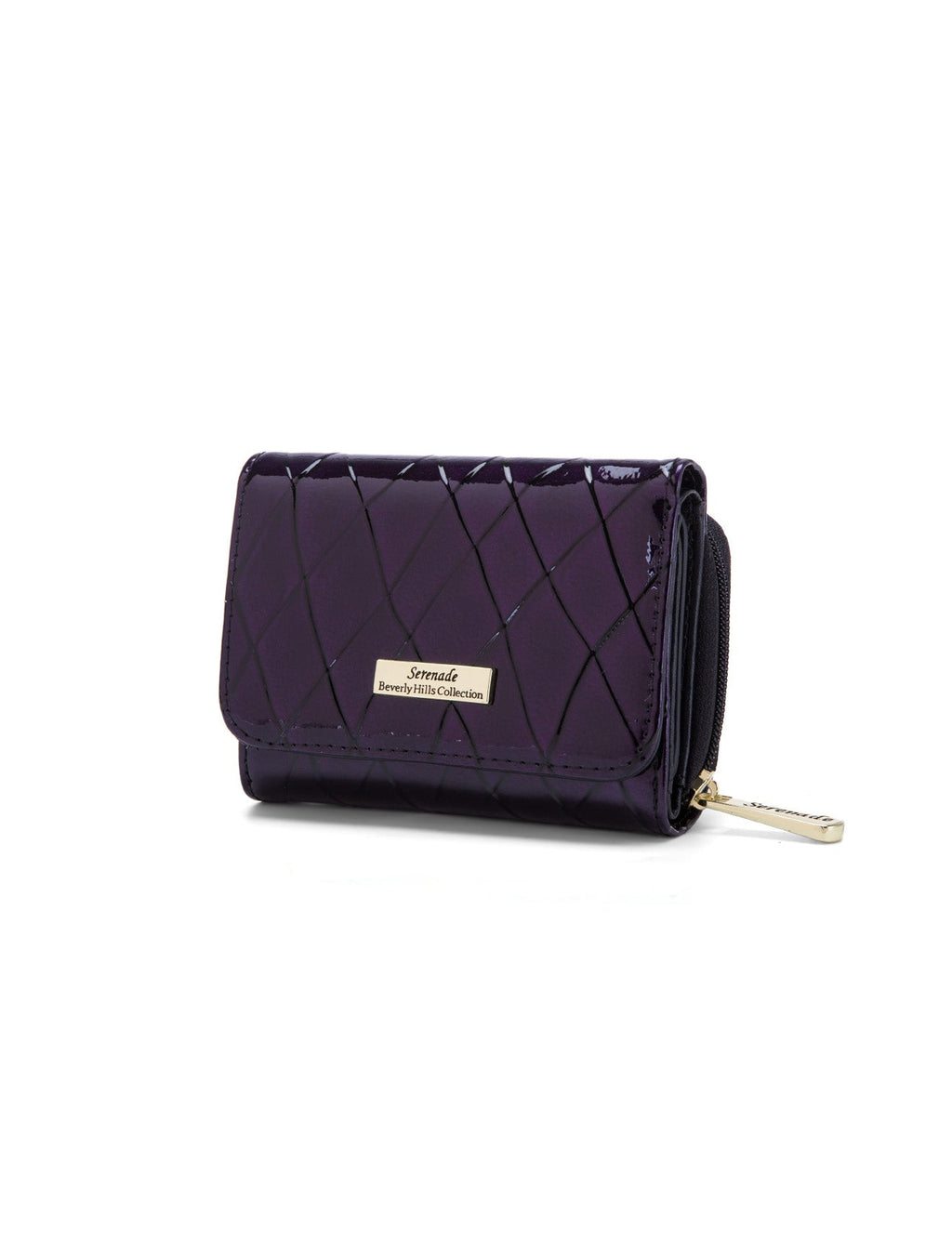 YOLANDA SML PATENT LEATHER WALLET WITH RFID-WSF2703