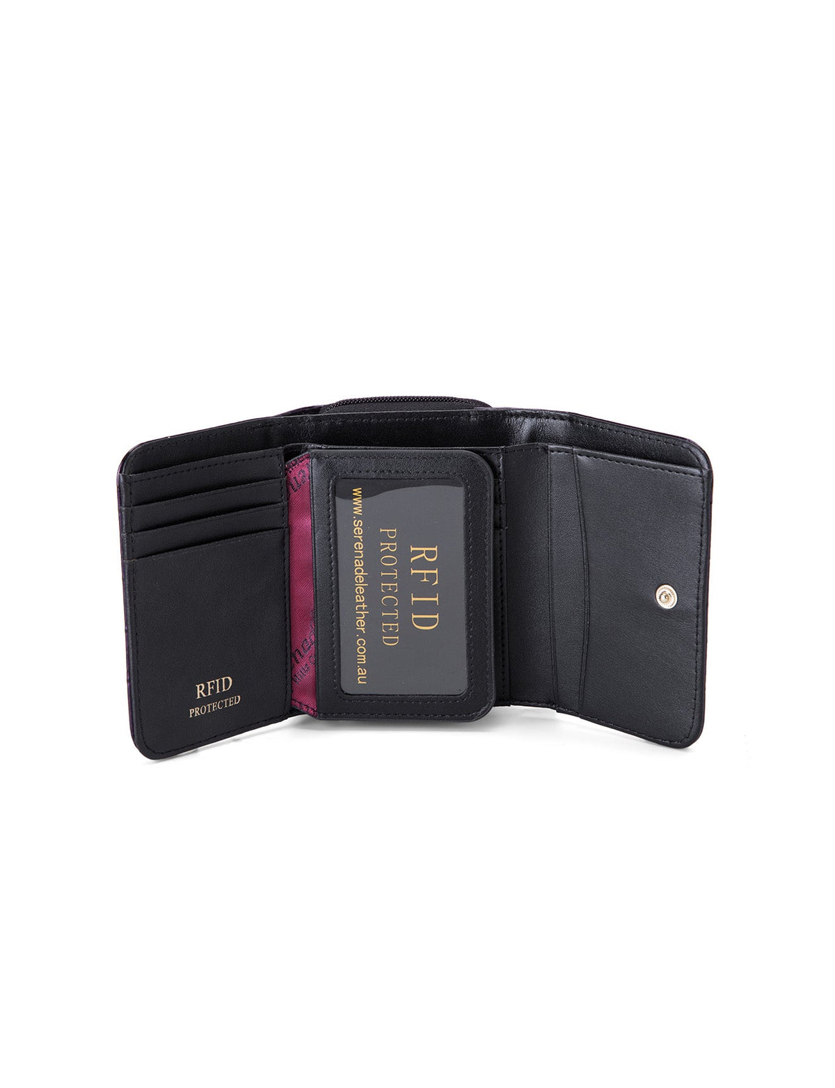 YOLANDA SML PATENT LEATHER WALLET WITH RFID-WSF2703