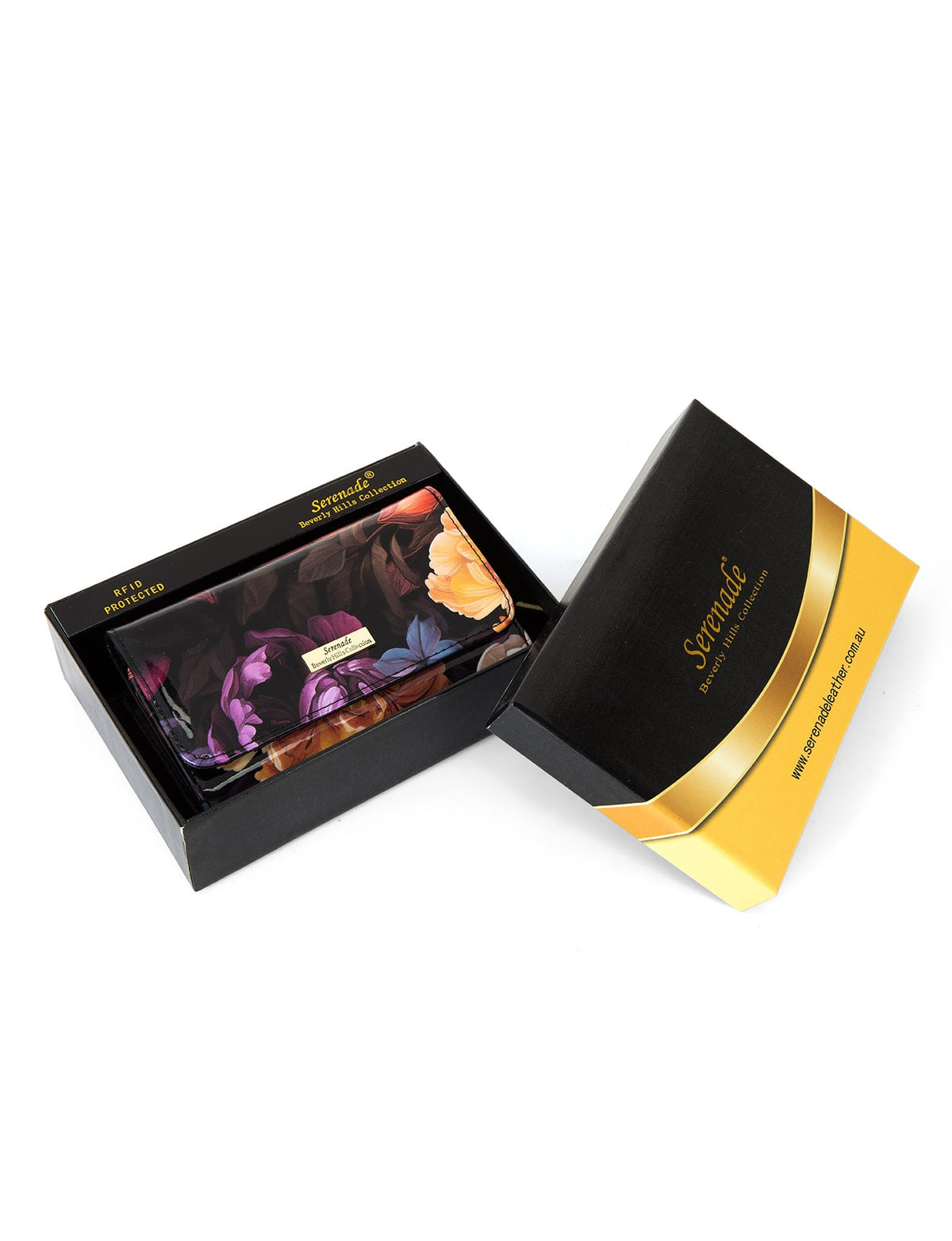 HARRIET  MEDIUM PATENT LEATHER WALLET WITH RFID- WSF2802