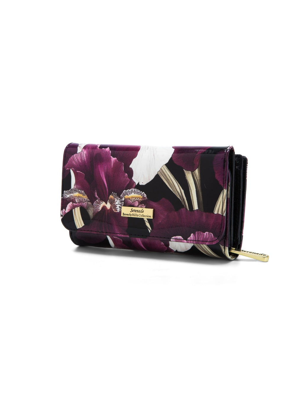 CHARLOTTE  MEDIUM PATENT LEATHER WALLET WITH RFID- WSF3002