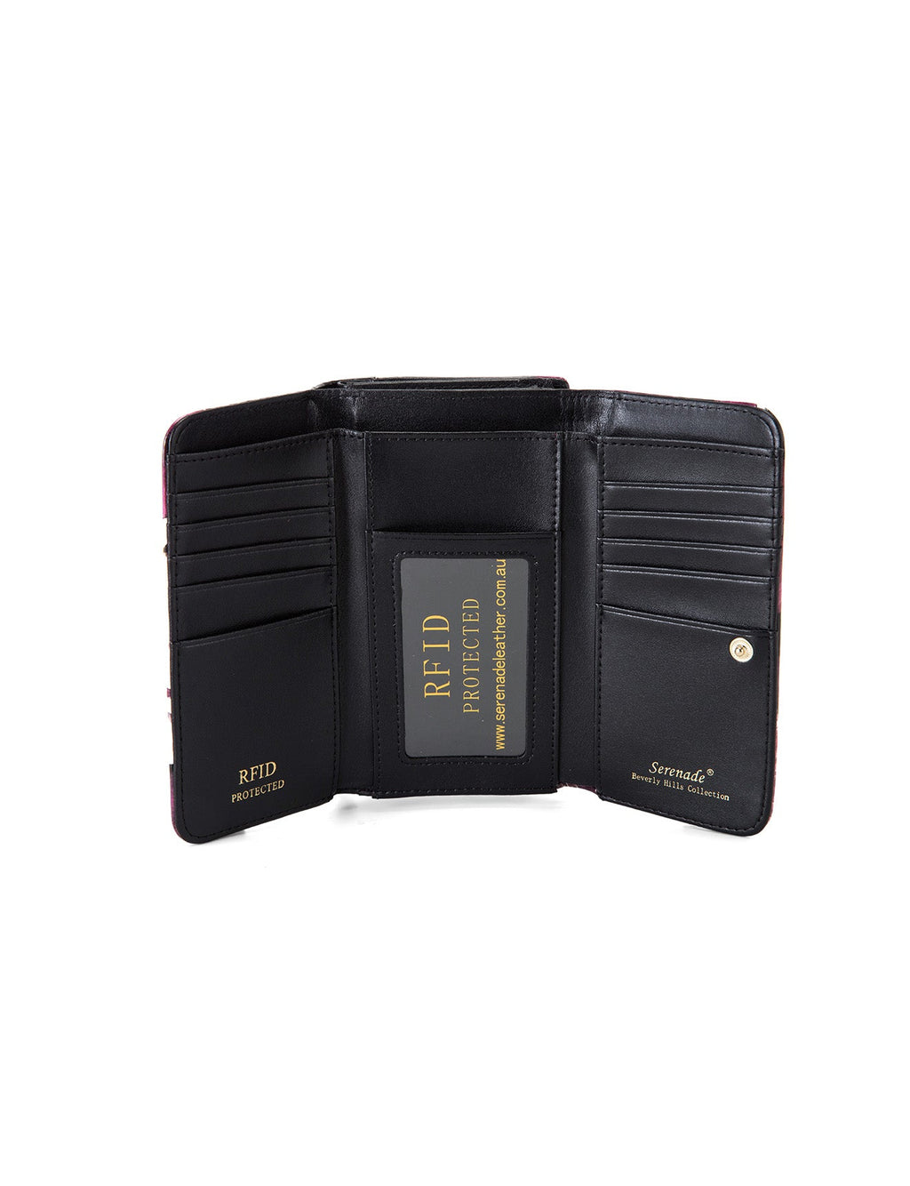 CHARLOTTE  MEDIUM PATENT LEATHER WALLET WITH RFID- WSF3002