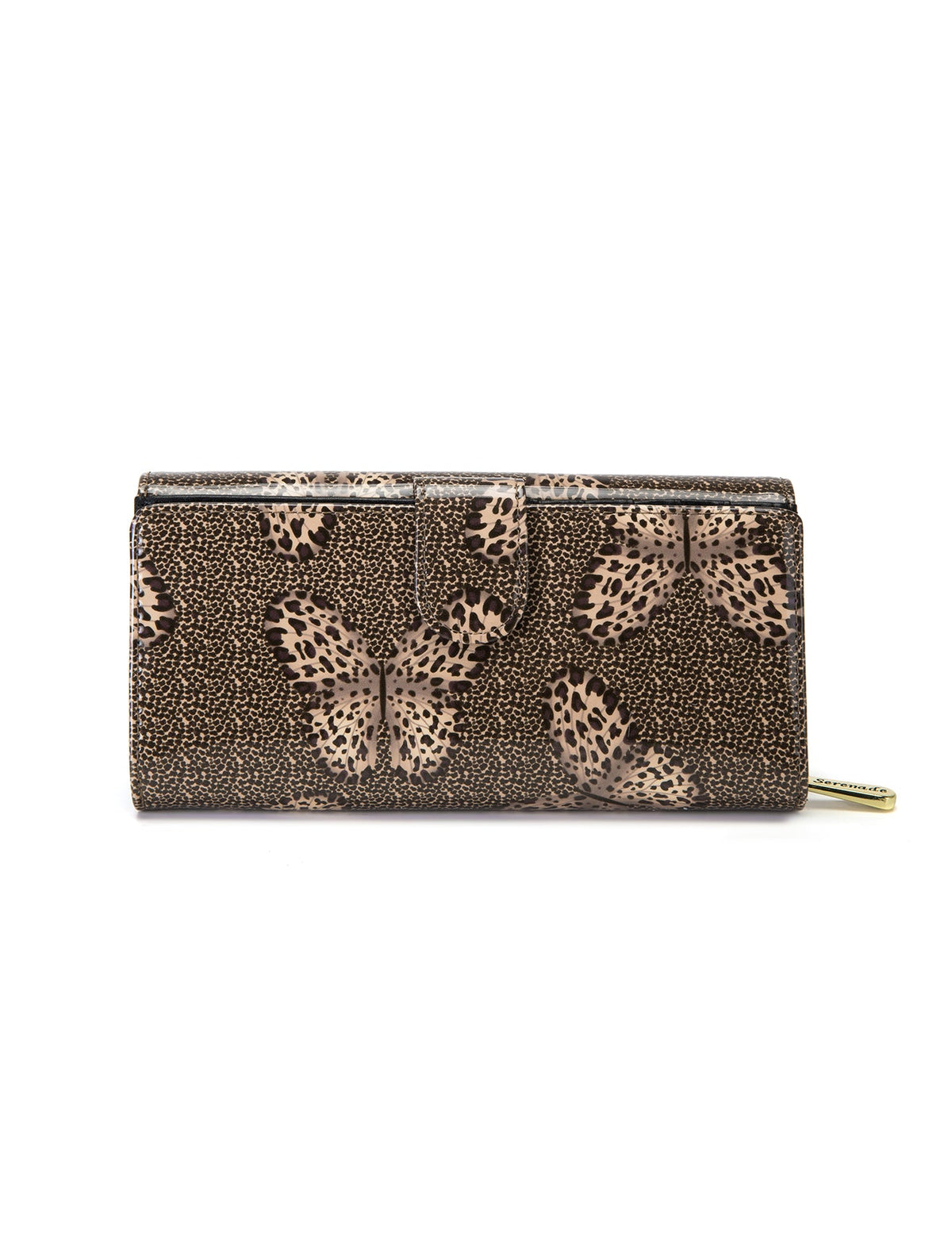 BINDI LARGE  PATENT LEATHER WALLET WITH RFID-WSF3101-SALE