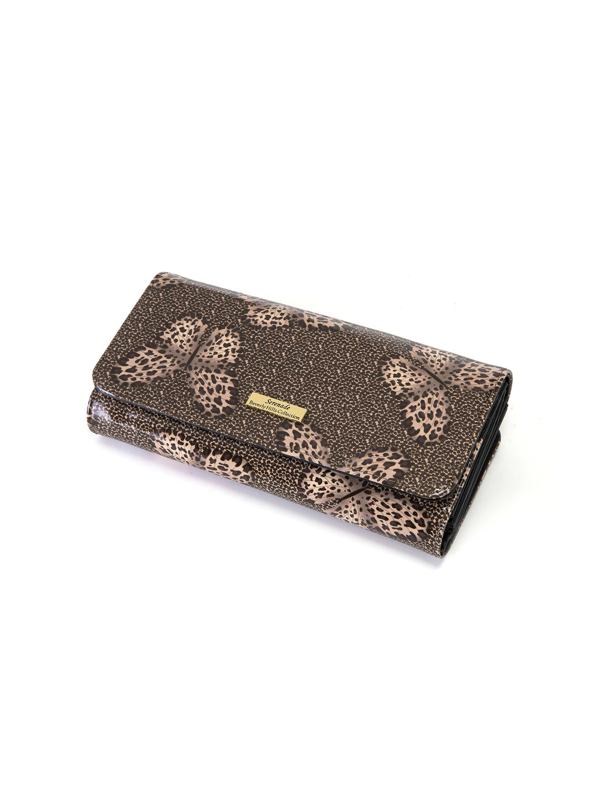 BINDI LARGE  PATENT LEATHER WALLET WITH RFID-WSF3101-SALE