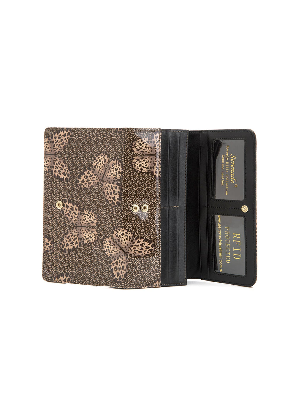 BINDI LARGE  PATENT LEATHER WALLET WITH RFID-WSF3101-SALE
