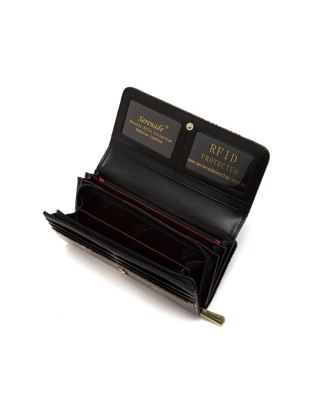 BINDI LARGE  PATENT LEATHER WALLET WITH RFID-WSF3101-SALE
