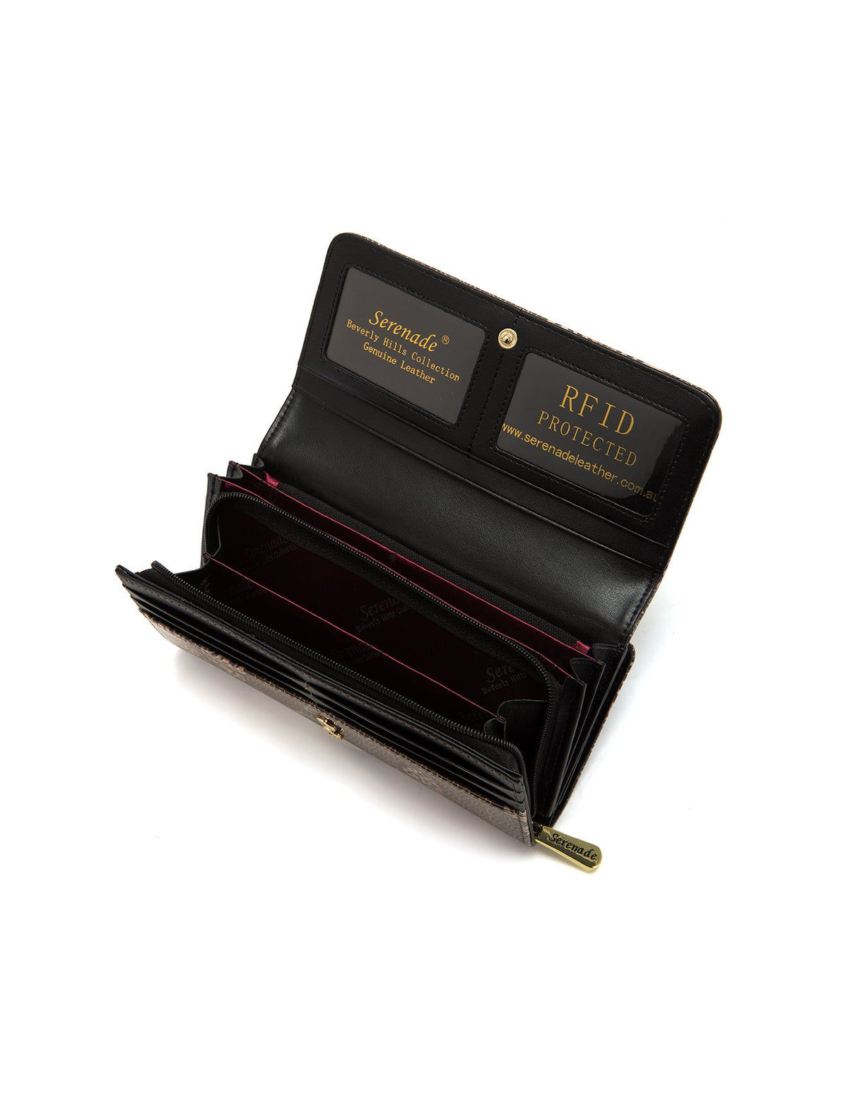 BINDI LARGE  PATENT LEATHER WALLET WITH RFID-WSF3101-SALE