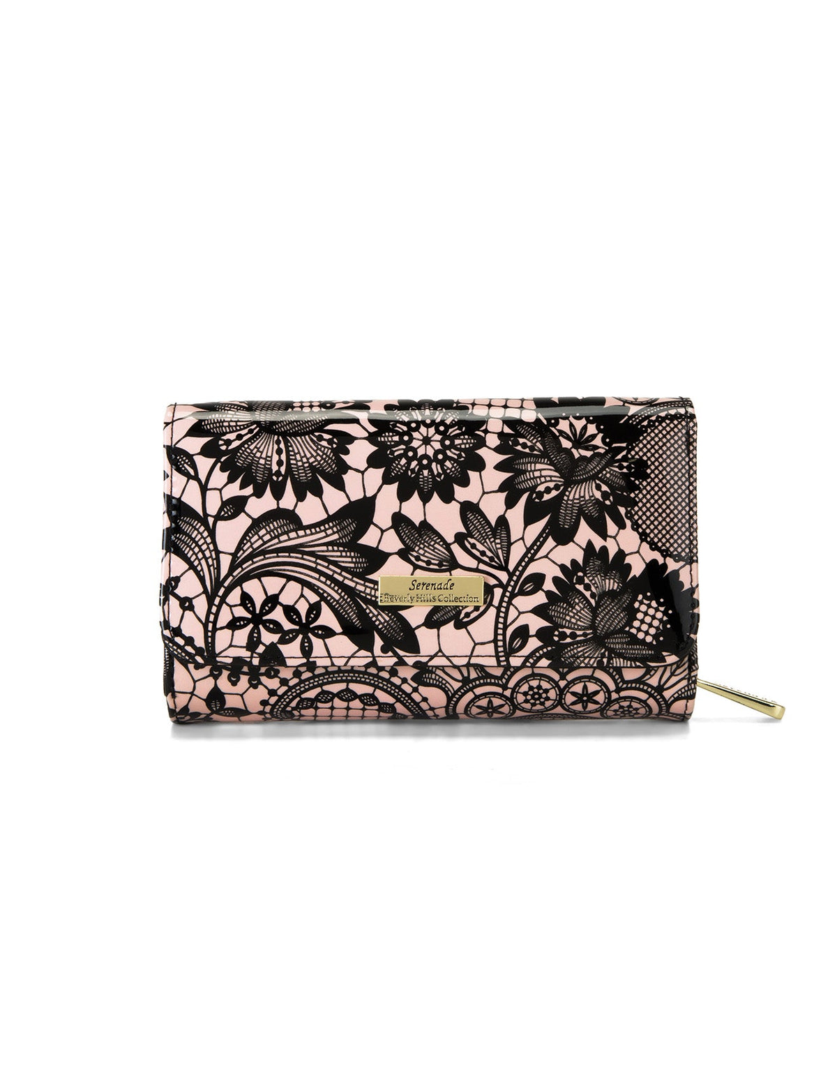 CORSETTE MEDIUM PATENT LEATHER WALLET WITH RFID-WSF3202