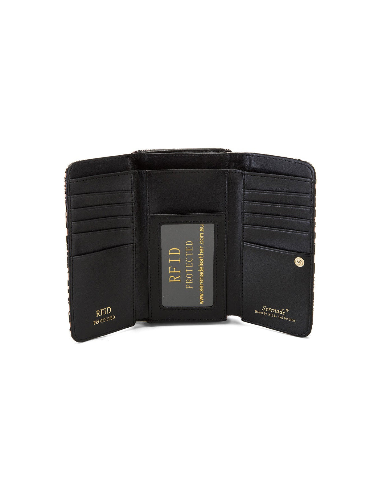 CORSETTE MEDIUM PATENT LEATHER WALLET WITH RFID-WSF3202