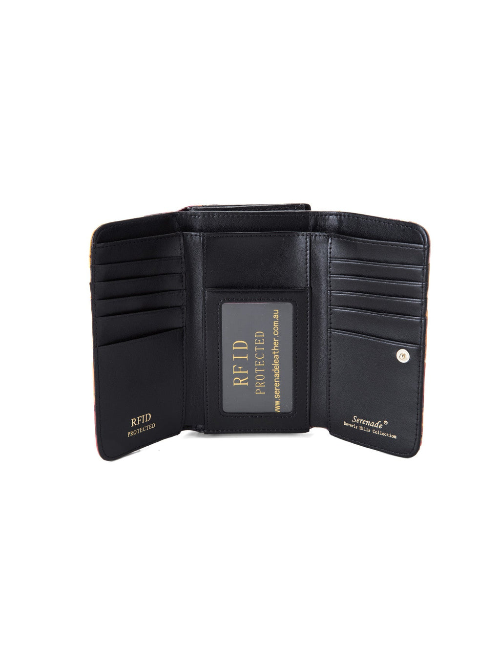 AUTUMN AURORA MEDIUM PATENT LEATHER WALLET WITH RFID- WSF3302