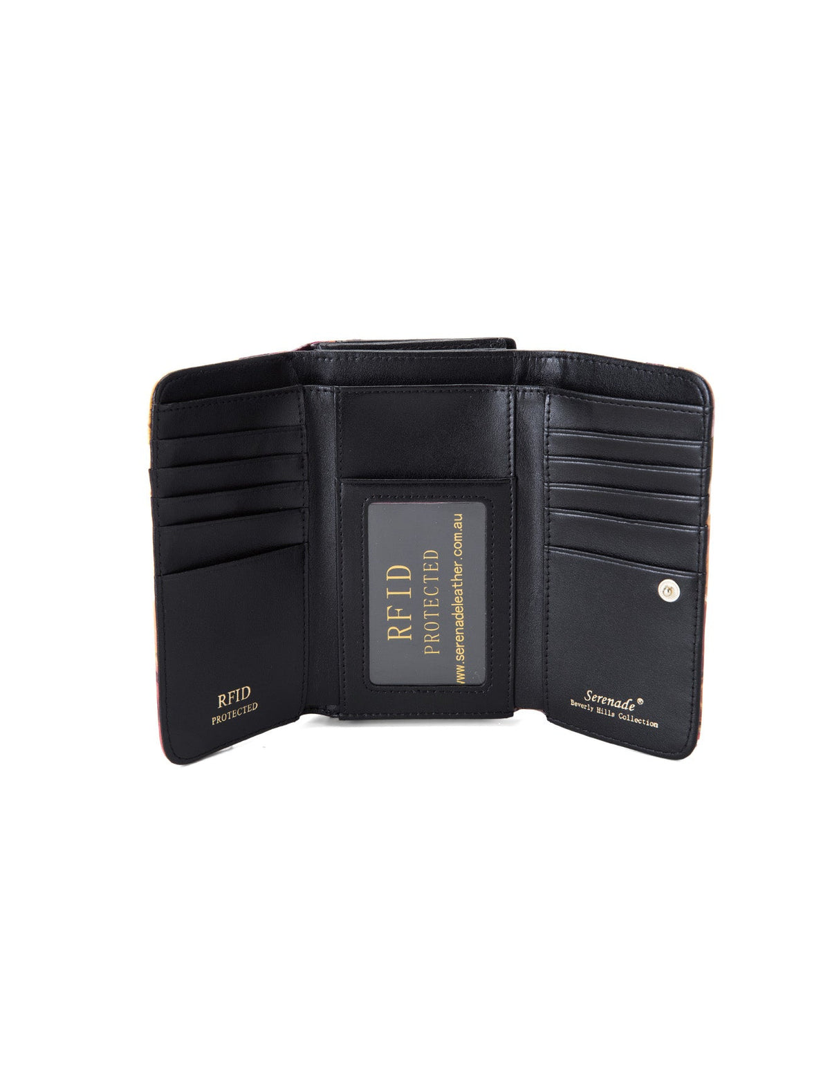 AUTUMN AURORA MEDIUM PATENT LEATHER WALLET WITH RFID- WSF3302