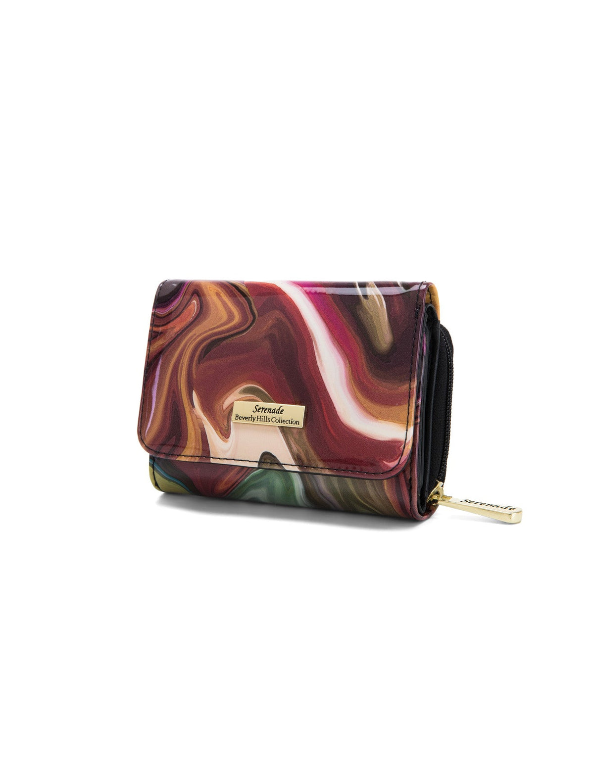 AUTUMN AURORA SML PATENT LEATHER WALLET WITH RFID-WSF3303