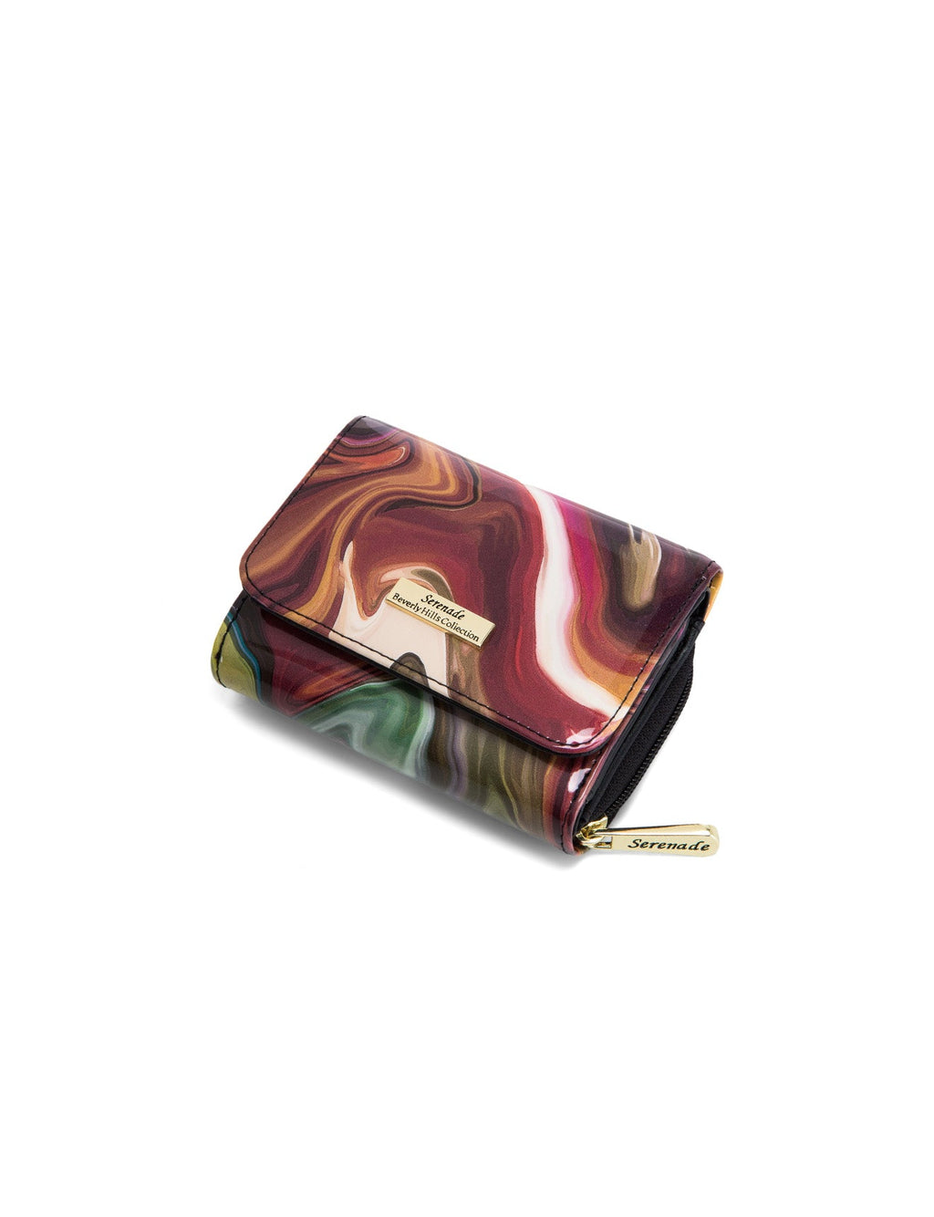 AUTUMN AURORA SML PATENT LEATHER WALLET WITH RFID-WSF3303